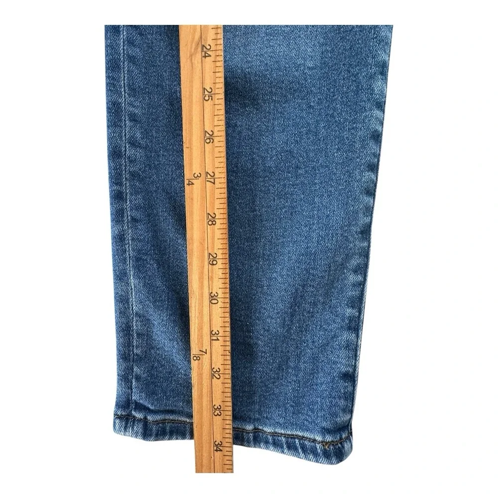 Kut From the Kloth Jeans Women's Size 8 Crop Straight Leg‎ Raw Hem Distressed